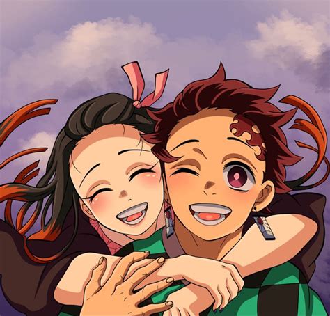 Tanjiro And Nezuko A Heartwarming Moment