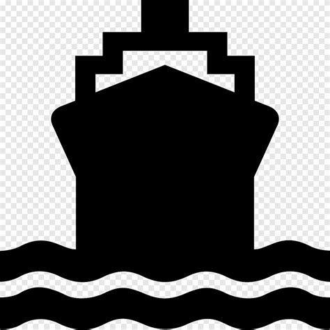 Ferry Computer Icons Boat Ship Maritime Transport Shipping Monochrome