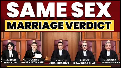 SC Verdict On Same Sex Marriages Explained OnlyIAS YouTube