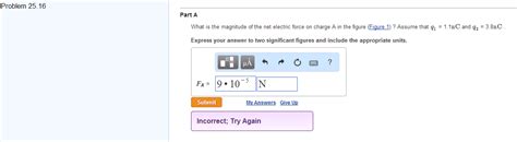 Solved What Is The Magnitude Of The Net Electric Force On Chegg