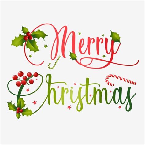 Merry Christmas Typography Vector PNG Images, Merry Christmas ...