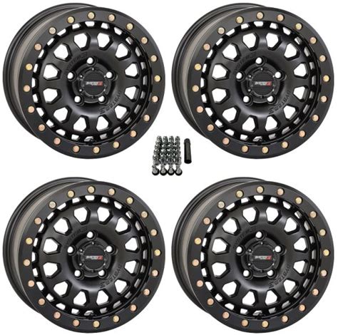 System 3 Sb 6 Beadlock 15 Wheels Black 61 Polaris Rzr Turbo R And Pro