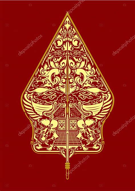 Pattern Gunungan Wayang Javanese Indonesia Stock Vector By Rebermant