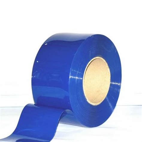 Non Transparent Blue Opaque Pvc Strip Curtain Thickness Mm Size