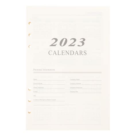 NUOLUX Planner Paper 2023 Leaf Loose Binder Lined Paper Teacher 2022