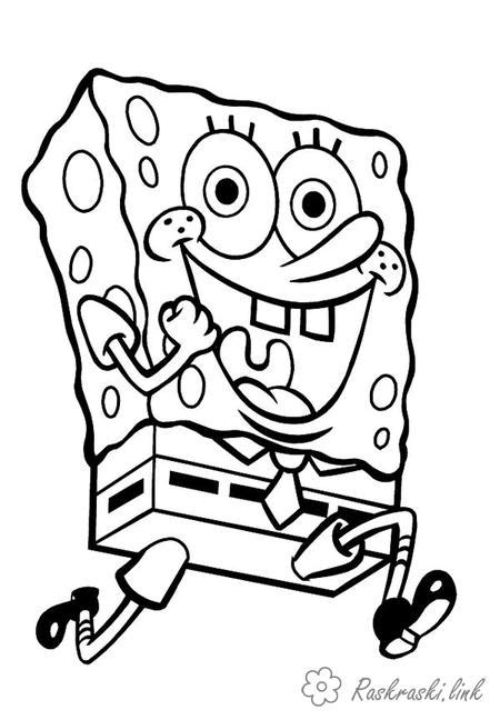 Губка боб Раскраски распечатать бесплатно.