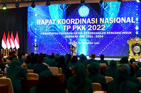 Ibu Iriana Buka Penyelenggaraan Rakornas Tp Pkk Tahun 2022 Indodailyco