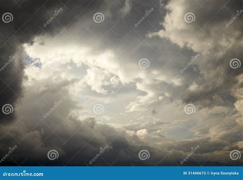 Dark storm clouds stock image. Image of gray, outdoors - 31446673