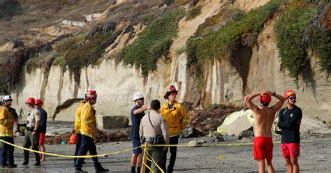 3 dead in cliff collapse at Southern California beach