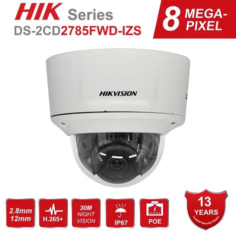 Hikvision Vari Focal Mm K Dome Ip Camera Ds Cd Fwd Izs Mp