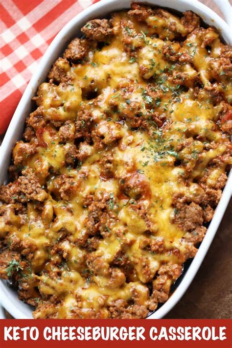 Keto Cheeseburger Casserole Healthy Recipes Blog