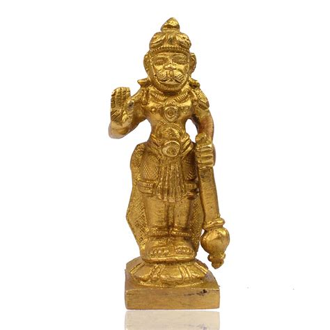 Buy Reiki Crystal Products Brass Hanuman Ji Hanuman Murti Brass Hanuman Idol For Home