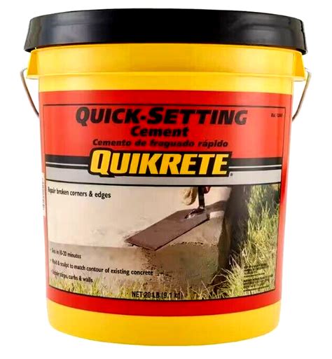 Quikrete Quick Setting Cement Sets In 10 15 Minutes 20 Lb Ebay