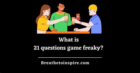 Freaky 21 Questions Game (5 SETS) Dirty Edition - Breathe To Inspire