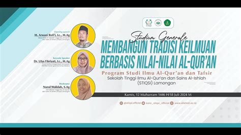 Studium Generale Prodi Iat Stiqsi Membangun Tradisi Keilmuan Berbasis