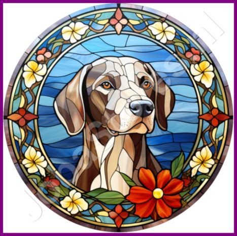 Diamond Painting Glas In Lood Kerst Hond Shop Nu Jobastores