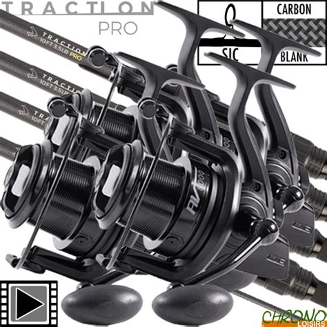 Avid Carp Traction Pro 12 Av8000 Set X4 Chrono Carp