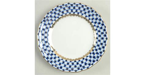 Cobalt Net Bread Butter Plate By Lomonosov Replacements Ltd