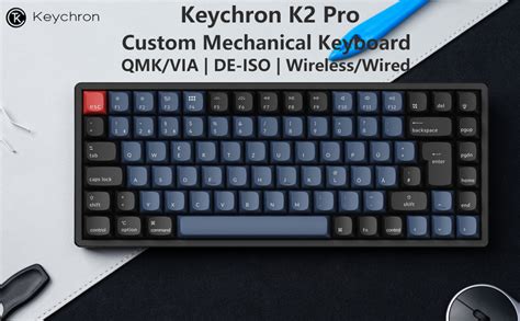 Keychron K Pro Wireless And Wired Mechanical RGB Keyboard With Hot Swap Red K Pro Switch QMK