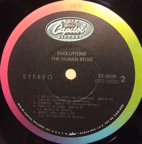 Evolutions by The Human Beinz, 1968, LP, Capitol Records - CDandLP ...