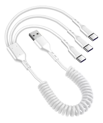 Gelrhonr Cable De Carga Multiple Retractil Usb A A Usb C Bo Envío gratis