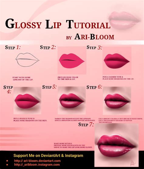 Glossy Lip Tutorial by ARI-BLOOM on DeviantArt