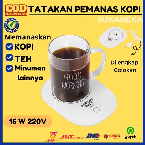 Jual Tatakan Gelas Pemanas Coffee Cup Warmer Heating Pad Alat