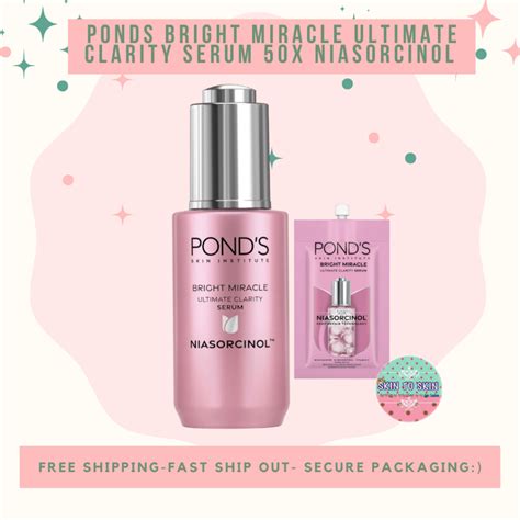 Ponds Niasorcinol Bright Miracle Ultimate Clarity Serum 50x Shopee