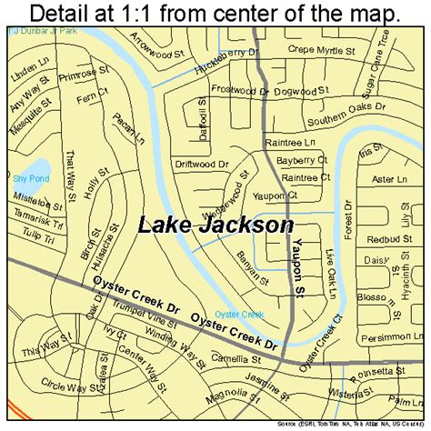 Lake Jackson Texas Street Map 4840588