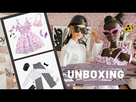 Unboxing Barbie Style Urban Chic Spring Date Fashion Packs Youtube