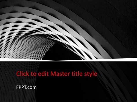 Free Black and White PowerPoint Template