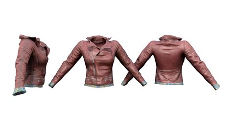 Brown Leather Jacket 3d Model Turbosquid 1666688