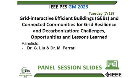 Grid Interactive Efficient Buildings Gebs And Connected Communities