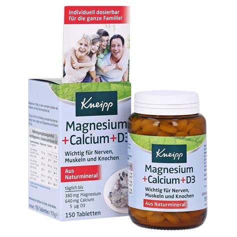 Kneipp Magnesium Calcium D Tabletten St Ck Medpex