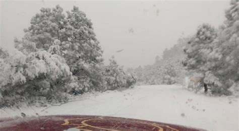 Cierran Dos Carreteras Por Intensas Nevadas En Madera