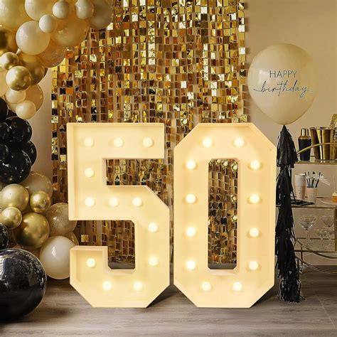 Amazon Decoraciones de cumpleaños 50 para mujeres y hombres