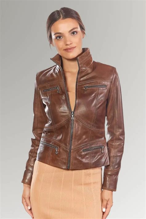 Women S Cafe Racer Leather Jacket