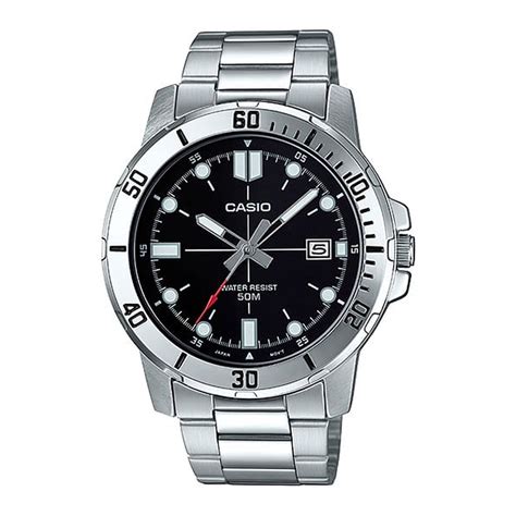 Rel Gio Casio Collection Masculino Anal Gico Pulseira Em A O In X Prata Mtp Vd D Evudf