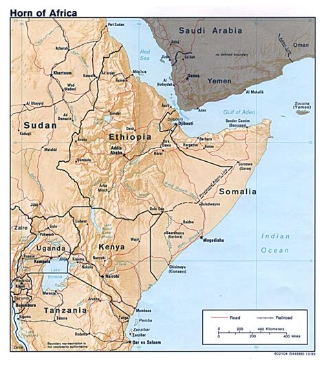 Political Map Of The Horn Of Africa - Emylee Philomena