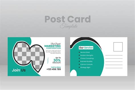 postcard template design 21275136 Vector Art at Vecteezy