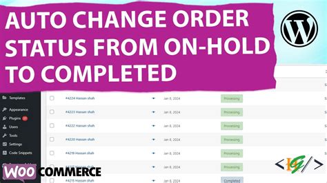 How To Automatically Change Status Of All Existing On Hold Orders To