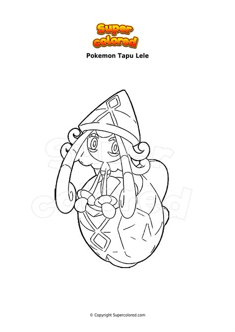 Tapu Lele Coloring Pages Free Pokemon Coloring Pages Printables