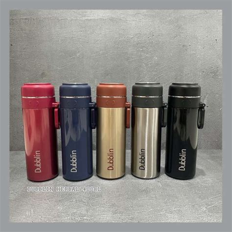 Jual TERJAMIN TEMPAT AIR MINUM HOT AND COLD TERMOS PANAS DINGIN DUBBLIN HERBAL 400mL Di Seller