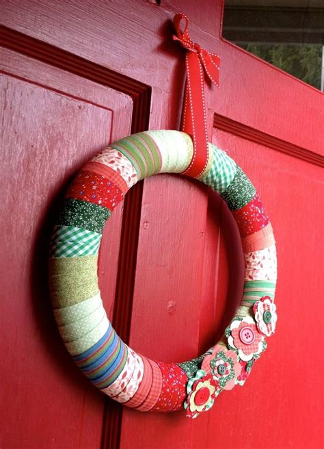 Diy Fabric Wrapped Wreath Jaime Costiglio In 2020 Fabric Wreath