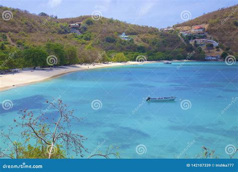 Morne Rouge Beach in Grenada, Caribbean Stock Image - Image of green ...