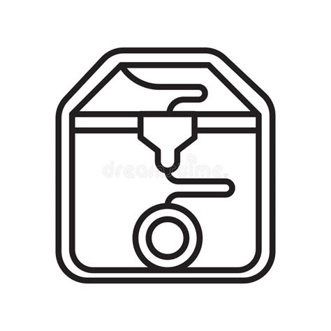 3d Printers Icon Vector Isolated On White Background 3d Printer Stock