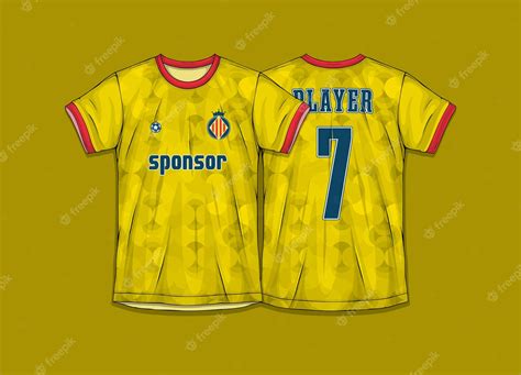 Premium Vector | A yellow jersey with the number 7 on it