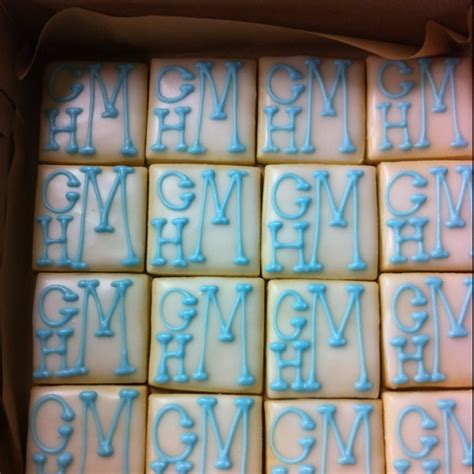 Monogrammed Sugar Cookies Monogram Cookies Cookie Decorating Sugar