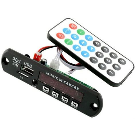 Модуль MP3, USB, microSD, FM, AUX стерео аудио плеера без BLUETOOTH 5V