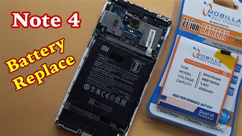 Xiaomi Redmi Note 4 Battery Replacement How To Replace Battery On